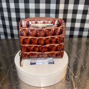 Brahmin Mini Suri Wallet in Pecan Melbourne Leather NWOT